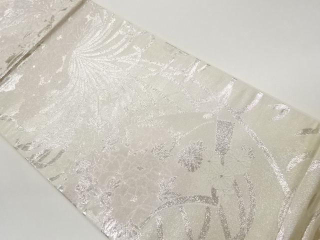 JAPANESE FUKURO OBI / WOVEN FLOWERS